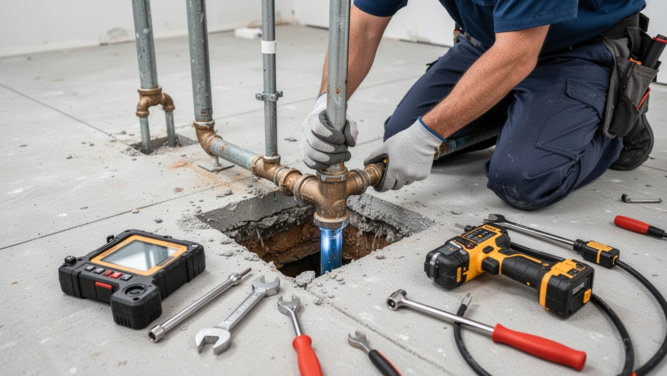 Slab Leak Detection